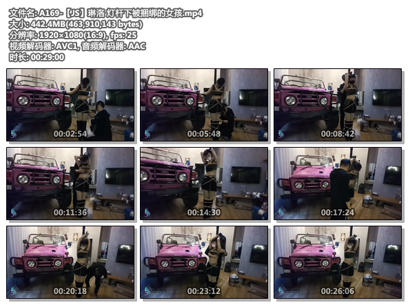 A169-【JS】琳洛 灯杆下被捆绑的女孩