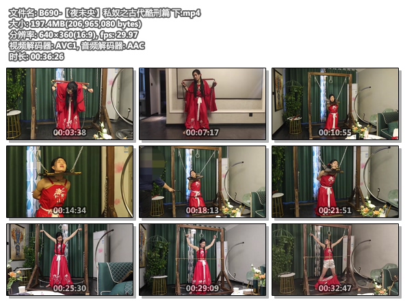 B690-【夜未央】私奴之古代酷刑篇 下